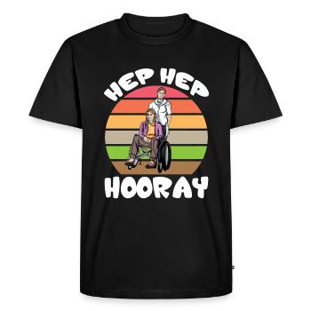 Curative Education Nurse Curative Education Care hep - Men's Premium Organic T-Shirt - black - Front - Nico (187cm)