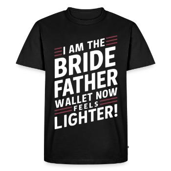 Drôle de père de la mariée cadeau pour le mariage - T-shirt Premium bio Homme - noir - Devant - Nico (187cm)