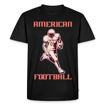 Football américain - T-shirt Premium bio Homme - noir - Devant - Nico (187cm)