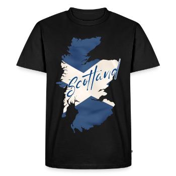 Drapeau de l’Ecosse, fierté écossaise - T-shirt Premium bio Homme - noir - Devant - Nico (187cm)