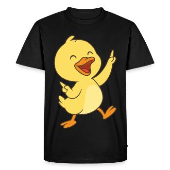 Dancing ducklings - Men's Premium Organic T-Shirt - black - Front - Nico (187cm)