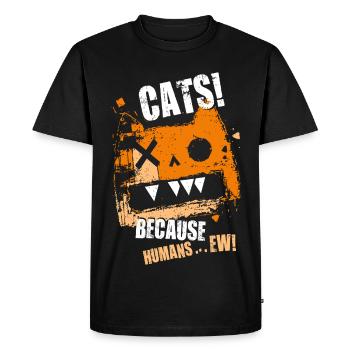 cat_cats_pussycat_pet - T-shirt Premium bio Homme - noir - Devant - Nico (187cm)