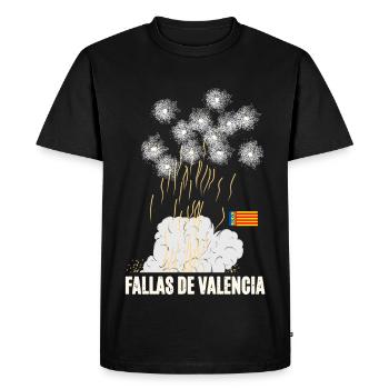 Feux d’artifice de Fallas de Valencia - T-shirt Premium bio Homme - noir - Devant - Nico (187cm)