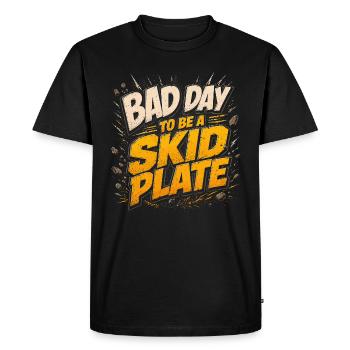 Off-Road Humour: Bad Day for the Hoof - Men's Premium Organic T-Shirt - black - Front - Nico (187cm)