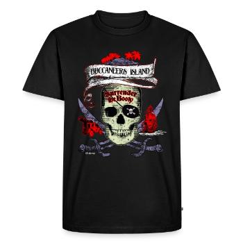 PD Moreno Buccaneers Island Pirate - T-shirt Premium bio Homme - noir - Devant - Nico (187cm)