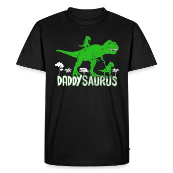 daddysaurus Family I Love My Dinosaurs Children - T-shirt Premium bio Homme - noir - Devant - Nico (187cm)