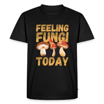 Mushroom Hunting Mushroom Hunter Mushroom Picker Morel Mycologist - Men's Premium Organic T-Shirt - black - Front - Nico (187cm)