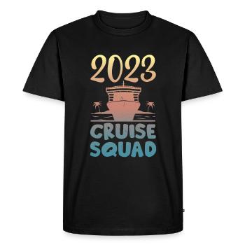 Croisières en famille - T-shirt Premium bio Homme - noir - Devant - Nico (187cm)
