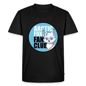 Polar Fox Ice Fox Arctic Fox - Men's Premium Organic T-Shirt - black - Front - Nico (187cm)