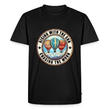 Balloon - Men's Premium Organic T-Shirt - black - Front - Nico (187cm)