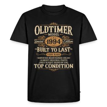 Vintage 1994 Vintage né cadeau d’anniversaire - T-shirt Premium bio Homme - noir - Devant - Nico (187cm)