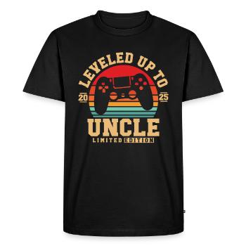 Ascended to Uncle 2025 - Men's Premium Organic T-Shirt - black - Front - Nico (187cm)