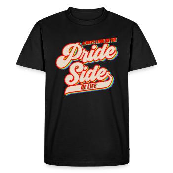 Always Look on the Pride Side - LGBT - Men's Premium Organic T-Shirt - black - Front - Nico (187cm)