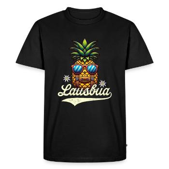 Lederhosen Chemise Traditionnelle de Remplacement Ananas Lausbua - T-shirt Premium bio Homme - noir - Devant - Nico (187cm)