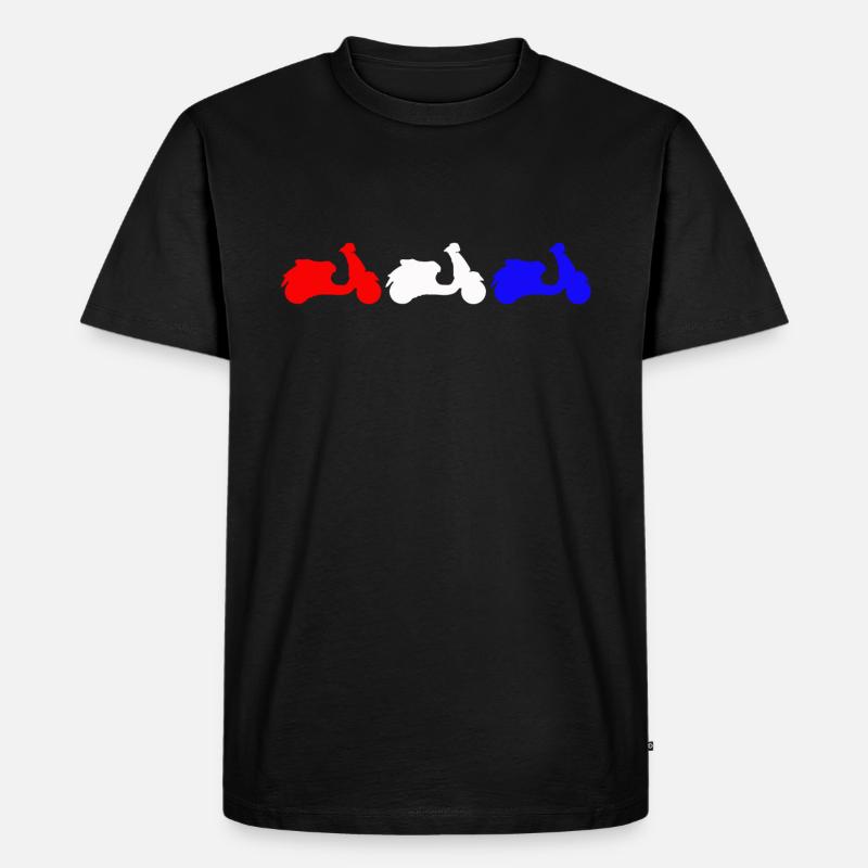 Roller - Männer Premium Bio T-Shirt - Schwarz