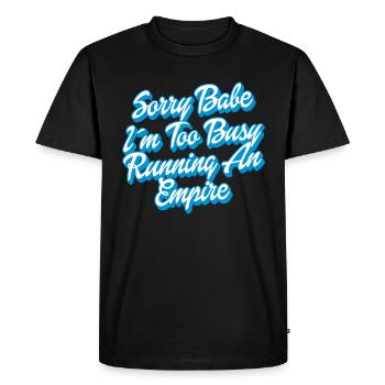 Busy Empire Runner | Couleurs changeantes - T-shirt Premium bio Homme - noir - Devant - Nico (187cm)