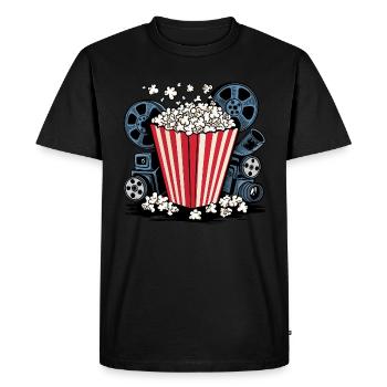 Cinema Lovers Design - Men's Premium Organic T-Shirt - black - Front - Nico (187cm)