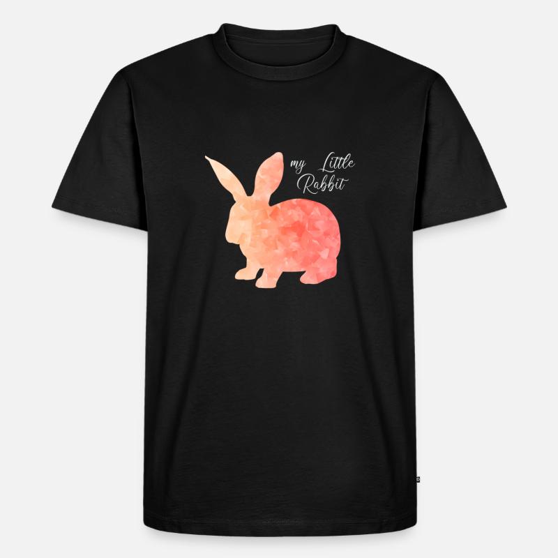 Rabbit Rabbit Rabbit Abstract - Men's Premium Organic T-Shirt - black