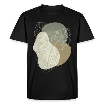 Monstera Variegata Deliciosa Dubia Houseplant - Men's Premium Organic T-Shirt - black - Front - Nico (187cm)