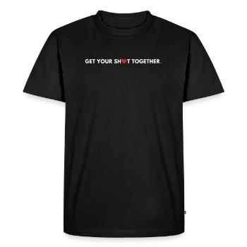 Get your shit together - Men's Premium Organic T-Shirt - black - Front - Nico (187cm)