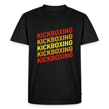 Le kickboxeur - T-shirt Premium bio Homme - noir - Devant - Nico (187cm)