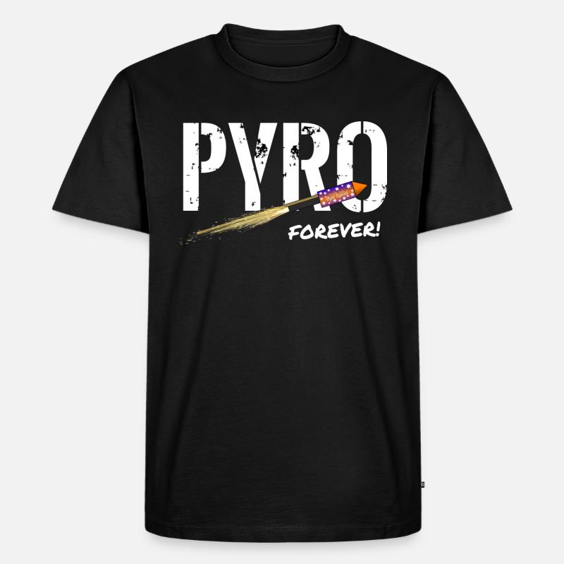 Fusée Pyro Forever - T-shirt Premium bio Homme - noir