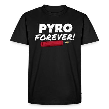 Pyro pour toujours - T-shirt Premium bio Homme - noir - Devant - Nico (187cm)