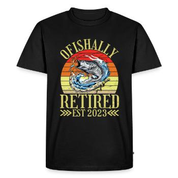 Officiellement retraité est 2023 Plus mon problème - T-shirt Premium bio Homme - noir - Devant - Nico (187cm)