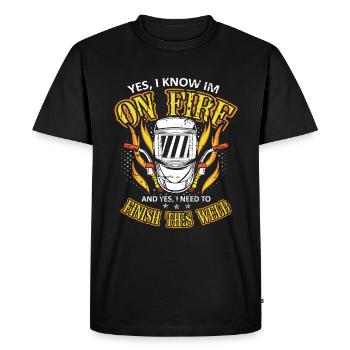 Cadeaux de soudeurs, chemise de soudeur drôle, soudage - T-shirt Premium bio Homme - noir - Devant - Nico (187cm)