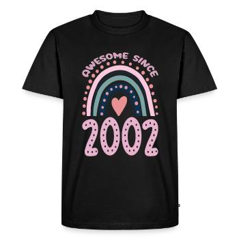 Révérencieux depuis 2002 - T-shirt Premium bio Homme - noir - Devant - Nico (187cm)