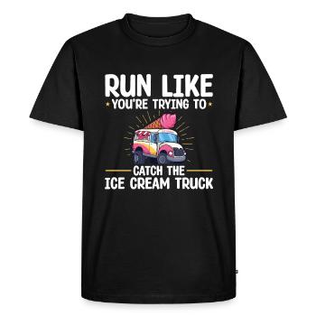 Xxxx Vêtements de marathon de coureur - T-shirt Premium bio Homme - noir - Devant - Nico (187cm)