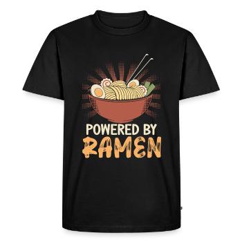 Propulsé par Ramen Lover Japan Japanese Food - T-shirt Premium bio Homme - noir - Devant - Nico (187cm)