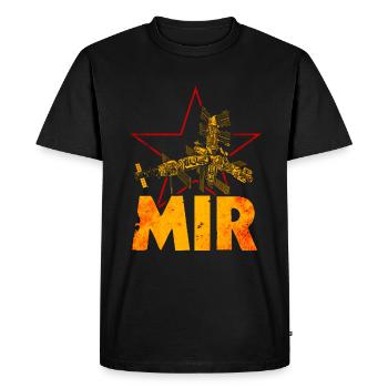 Station spatiale Mir union soviétique - T-shirt Premium bio Homme - noir - Devant - Nico (187cm)