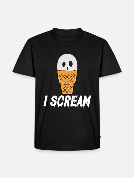 I Scream Sorbet Mochi Popsicles Lody - Ekologiczna koszulka męska Premium - czarny