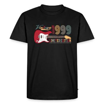 Vintage 1999 Limited Edition 23rd birthday | - Men's Premium Organic T-Shirt - black - Front - Nico (187cm)