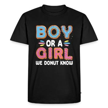 Garçon ou fille que nous connaissons - T-shirt Premium bio Homme - noir - Devant - Nico (187cm)