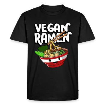 Vendre mon âme pour ramen bowl | | de chemise Ramen Lover - T-shirt Premium bio Homme - noir - Devant - Nico (187cm)