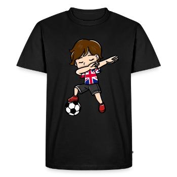 Dabbing Young Football Players United - T-shirt Premium bio Homme - noir - Devant - Nico (187cm)