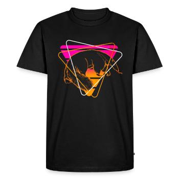 Fourmilier - T-shirt Premium bio Homme - noir - Devant - Nico (187cm)