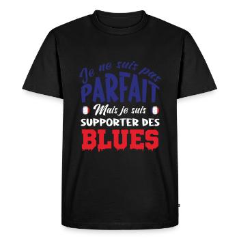 supporter equipe de France - T-shirt Premium bio Homme - noir - Devant - Nico (187cm)