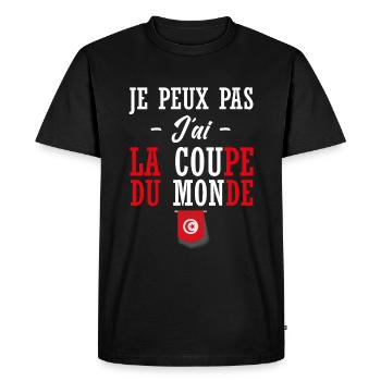 allez tunisie - T-shirt Premium bio Homme - noir - Devant - Nico (187cm)