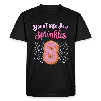 Donut Lose Your Sprinkles 8th Birthday | Beignet - T-shirt Premium bio Homme - noir - Devant - Nico (187cm)