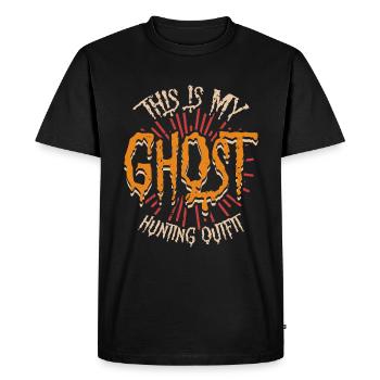 C’est ma tenue de chasseur de fantômes effrayante Halloween - T-shirt Premium bio Homme - noir - Devant - Nico (187cm)