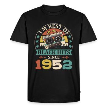 I’m Best Of Black Hits Since 1952 Cassette - T-shirt Premium bio Homme - noir - Devant - Nico (187cm)