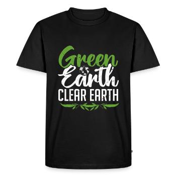 Journée mondiale de la Terre - Jour de la Terre - T-shirt Premium bio Homme - noir - Devant - Nico (187cm)