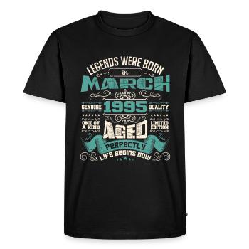 March 1995 | birthday gift - T-shirt Premium bio Homme - noir - Devant - Nico (187cm)