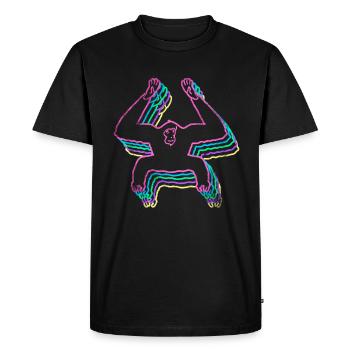 Gibbon - Men's Premium Organic T-Shirt - black - Front - Nico (187cm)