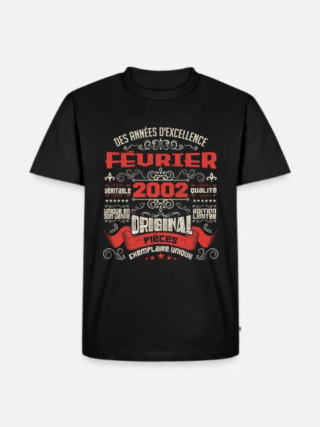 Février 2002 | Des Années D'excellence - T-shirt Premium bio Homme - noir