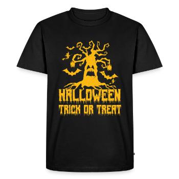 halloween, trick or treat - T-shirt Premium bio Homme - noir - Devant - Nico (187cm)