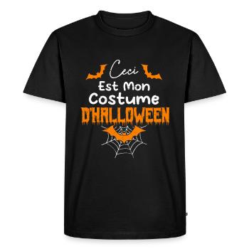 Ceci Est Mon costume d’halloween - T-shirt Premium bio Homme - noir - Devant - Nico (187cm)